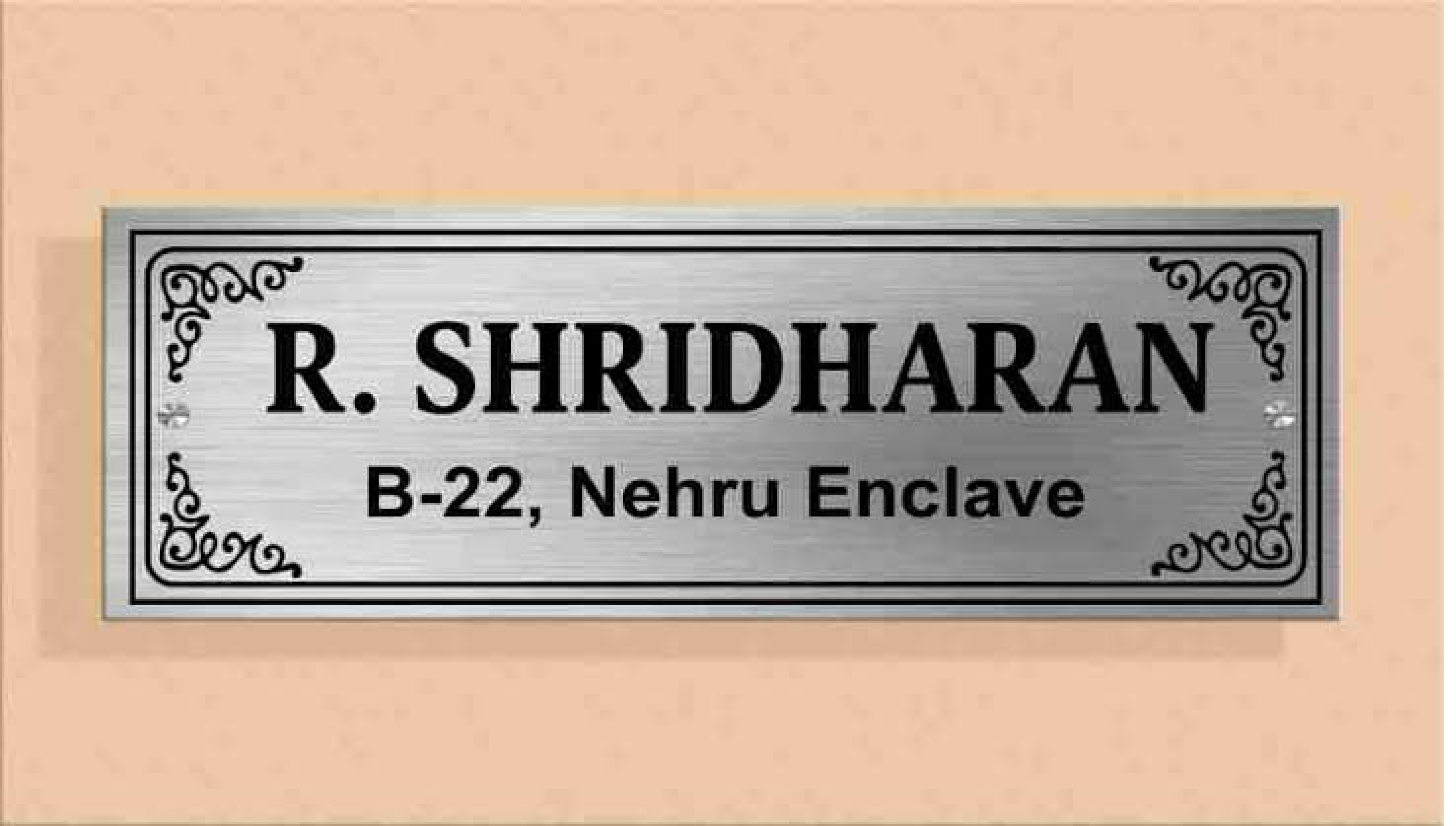 SS Name Plates